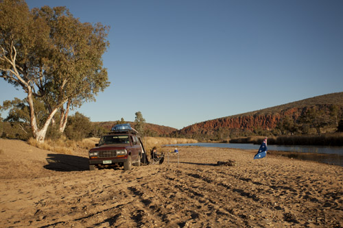 Camping by the Finke River